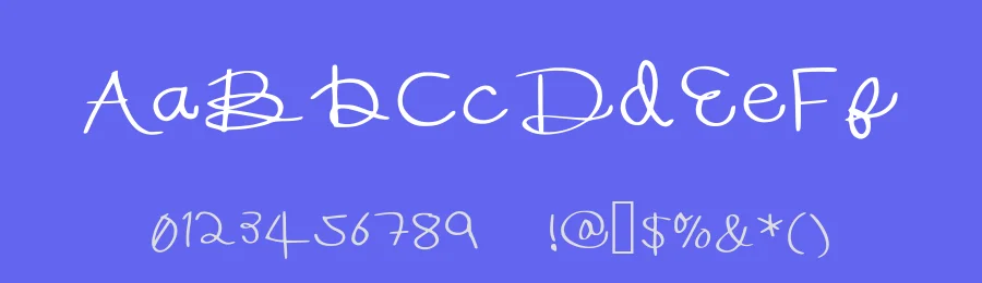 Bec's Hand by Becca M. — Script Handwritten Font — thumbnail 3
