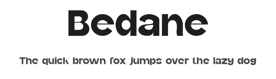 Bedane by Gilang Ternadho — Sans Serif Font