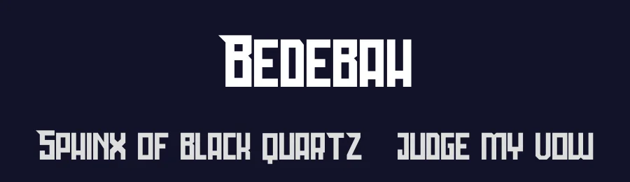 Bedebah by Holisfonts.com — Sans Serif Font — thumbnail 2