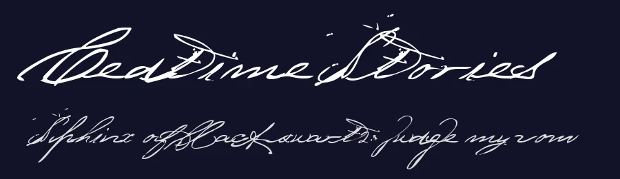 Bedtime Stories by Lars Manenschijn — Script Handwritten Font — thumbnail 2