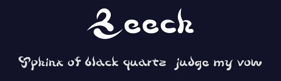Beech by 04 — Decorative Font — thumbnail 2