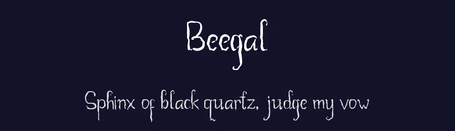 Beegal by Subectype & Orenari — Decorative Font — thumbnail 2