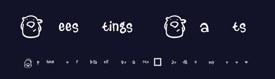 Beestings Bats by Mushybees — Dingbats Font — thumbnail 2