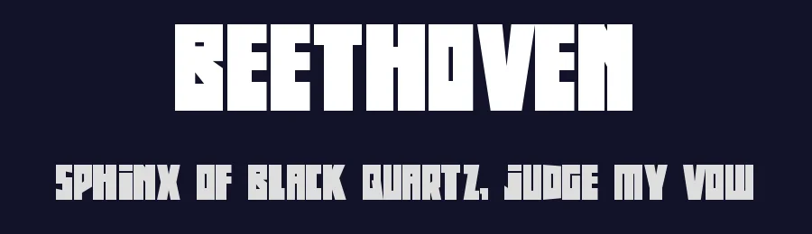 Beethoven by Gaut Fonts — Display Font — thumbnail 2
