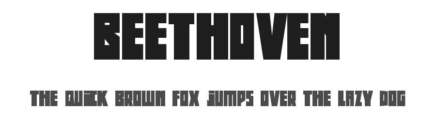 Beethoven by Gaut Fonts — Display Font
