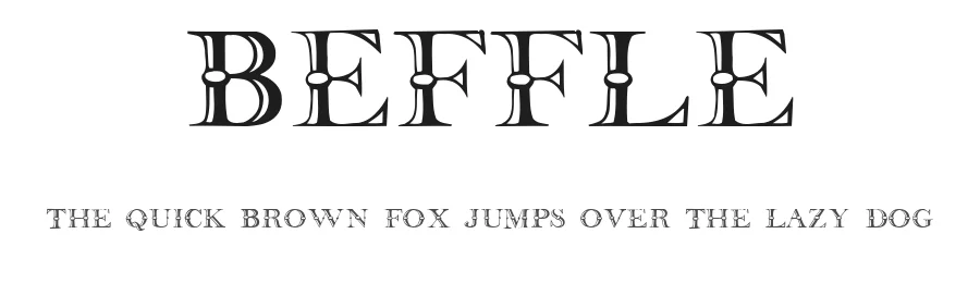 Beffle by David Rakowski — Decorative Font