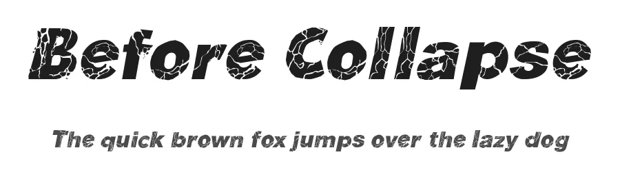 Before Collapse by Galdino Otten Fonts — Decorative Font