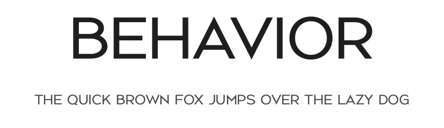 Behavior by BrandSemut — Sans Serif Font