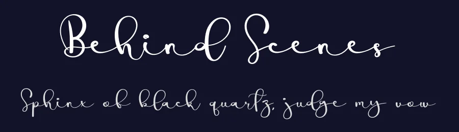 Behind Scenes by Erik Studio — Script Handwritten Font — thumbnail 2