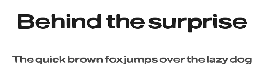 Behind the surprise