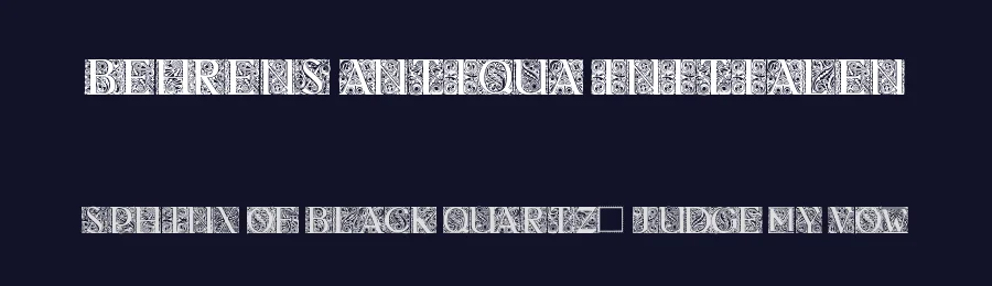 Behrens Antiqua Initialen by Typo-Graf — Decorative Font — thumbnail 2