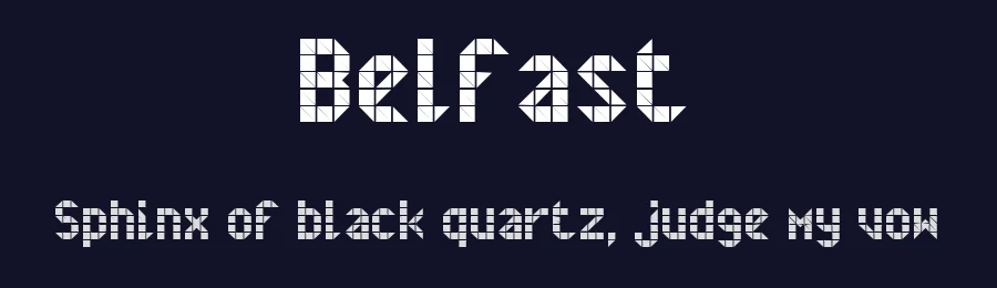 Belfast by Tibo Tanguy — Display Font — thumbnail 2
