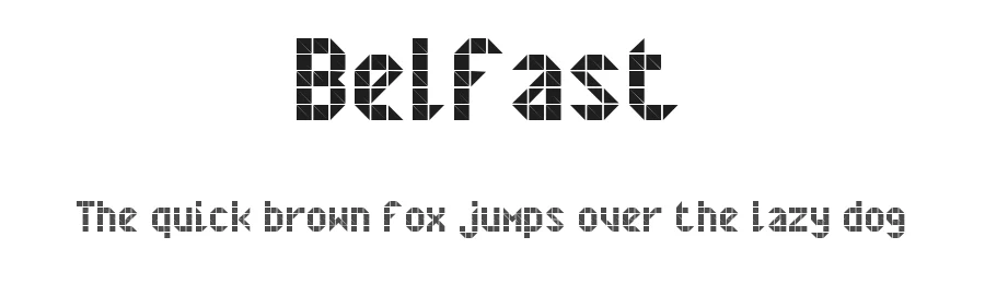 Belfast by Tibo Tanguy — Display Font