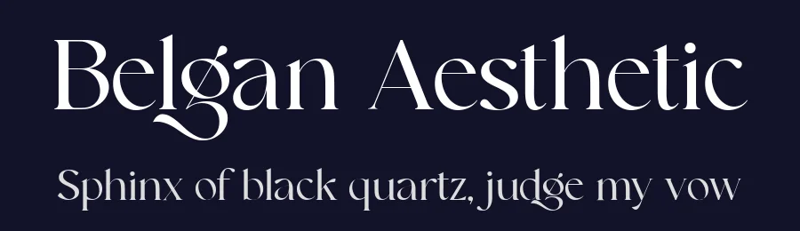 Belgan Aesthetic by Handpik — Serif Font — thumbnail 2