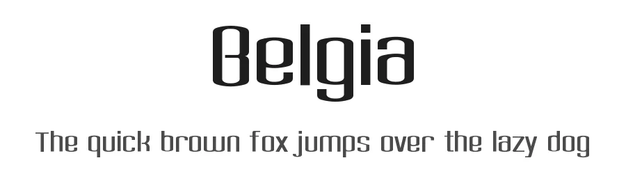 Belgia by HansCo β Sans Serif Font