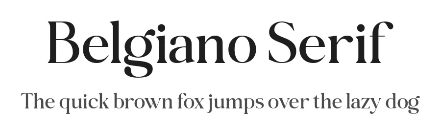 Belgiano Serif