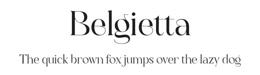 Belgietta by Moka Type Studio — Serif Font