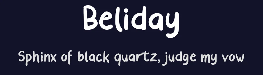 Beliday by Letter Jos — Decorative Font — thumbnail 2