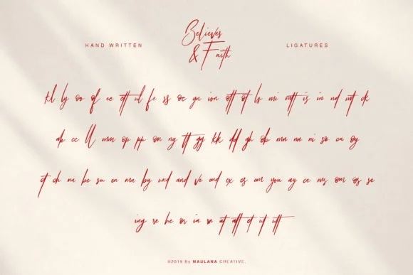 Believes and Faith Font by Maulana Creative — Script Handwritten Font — thumbnail 5