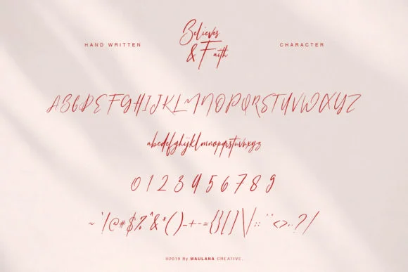 Believes and Faith Font by Maulana Creative — Script Handwritten Font — thumbnail 6