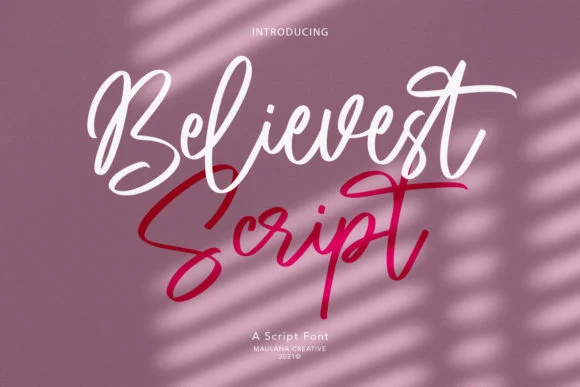 Believest Script Font by Maulana Creative — Script Handwritten Font
