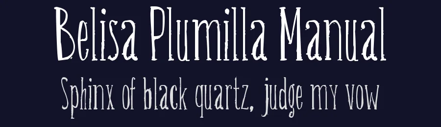 Belisa Plumilla Manual by Lughdailh — Decorative Font — thumbnail 2