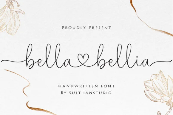 Bella Bellia Font by Sulthan Studio — Script Handwritten Font
