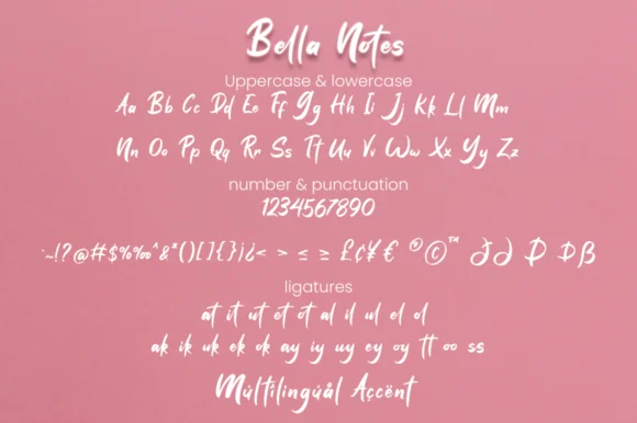Bella Notes Font by attypestudio — Script Handwritten Font — thumbnail 6