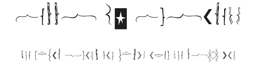 Bella K. Brackets by Izabela de Lima — Dingbats Font