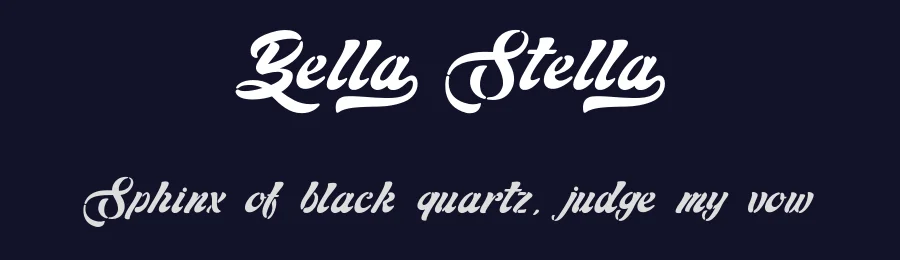 Bella Stella by Typhoon Type - Suthi Srisopha — Script Handwritten Font — thumbnail 2