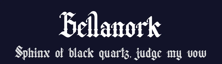 Bellanork by Denustudios — Blackletter Font — thumbnail 2