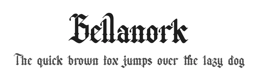 Bellanork by Denustudios — Blackletter Font