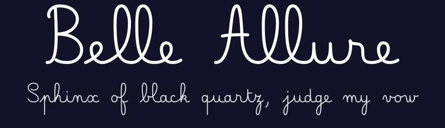 Belle Allure by JBFoundry — Script Handwritten Font — thumbnail 2