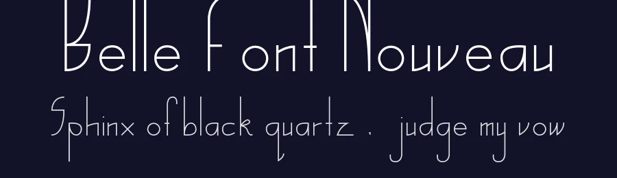 Belle Font Nouveau by Beau MacDonald — Decorative Font — thumbnail 2