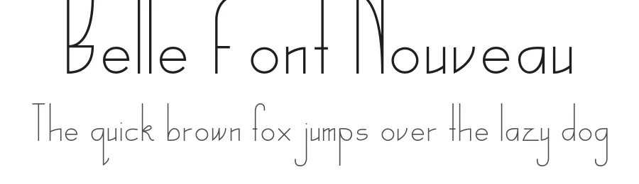 Belle Font Nouveau by Beau MacDonald — Decorative Font