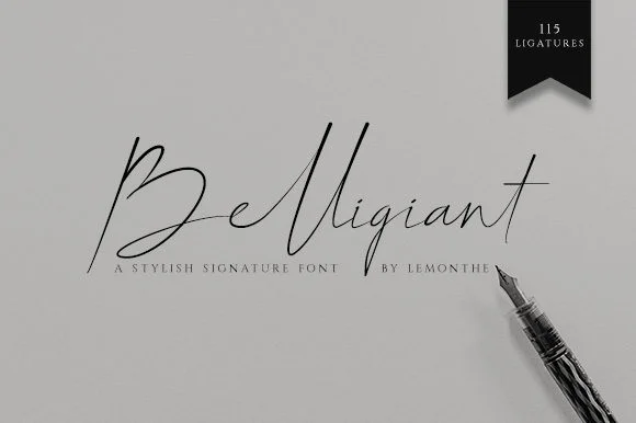 Belligiant Font by lemonthe — Script Handwritten Font — thumbnail 2