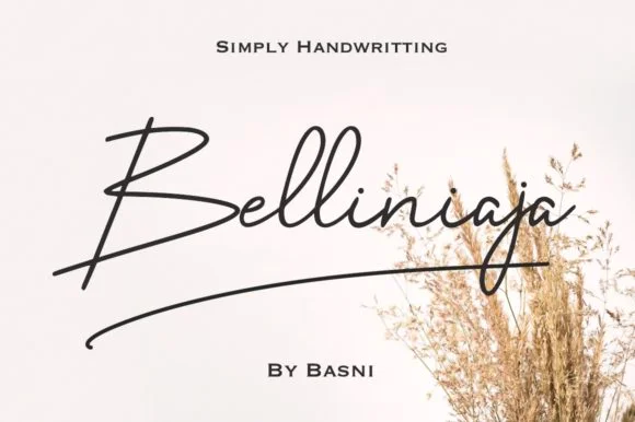 Belliniaja Font by bee.genin β Script Handwritten Font