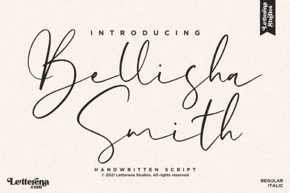Bellisha Smith Font by Letterena Studios — Script Handwritten Font