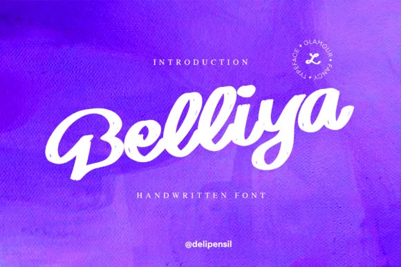 Belliya Font by delipensil — Script Handwritten Font
