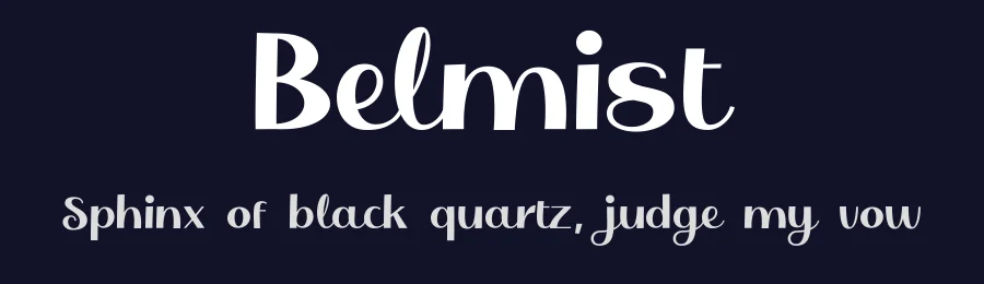Belmist by The Trending Fonts — Decorative Font — thumbnail 2