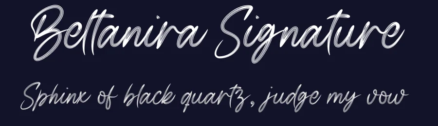 Beltanira Signature by Scratchones — Script Handwritten Font — thumbnail 2