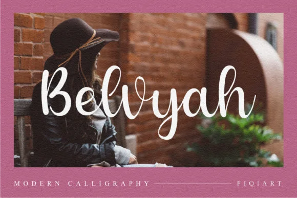 Belvyah Font by fiqiart — Script Handwritten Font