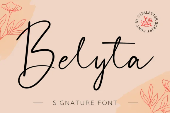 Belyta Font by citaletter — Script Handwritten Font