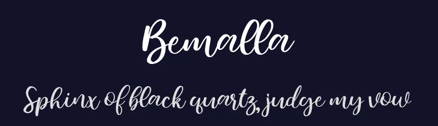 Bemalla by Alit Design — Script Handwritten Font — thumbnail 2