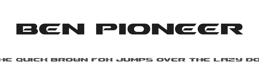 Ben Pioneer by Bazhen Yurchenko — Display Font
