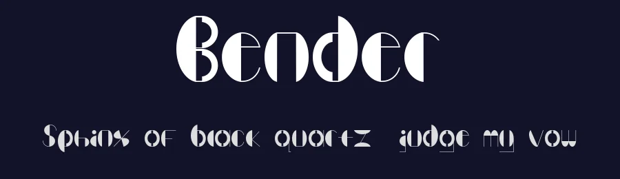 Bender by Lisa Yang — Decorative Font — thumbnail 2