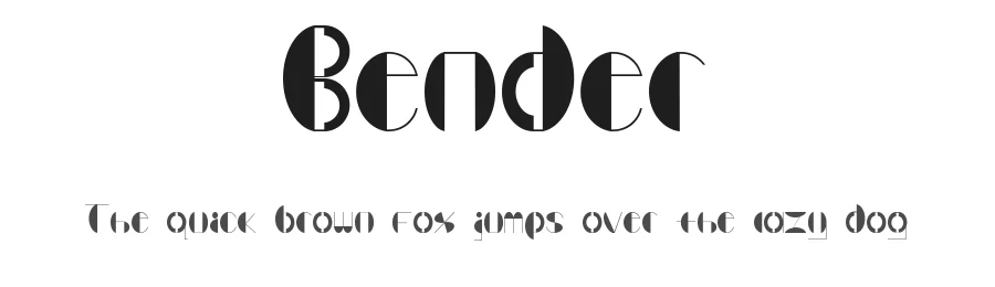 Bender by Lisa Yang — Decorative Font