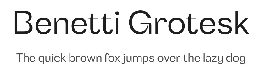 Benetti Grotesk by Craft Supply Co. — Sans Serif Font