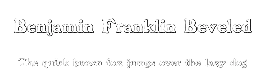 Benjamin Franklin Beveled