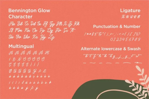 Bennington Glow Font by allouse.studio — Script Handwritten Font — thumbnail 8